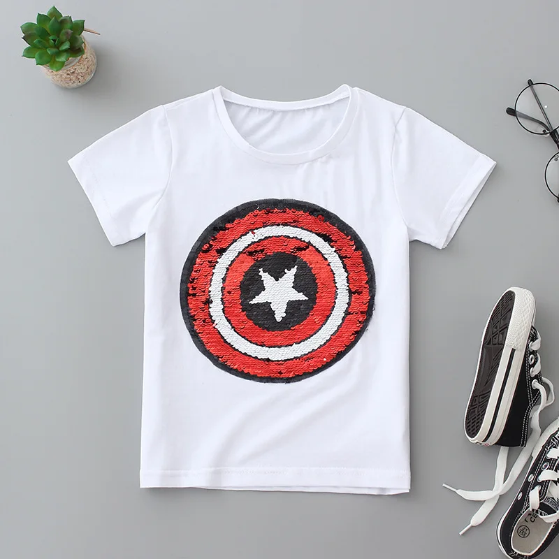new-style-change-face-magic-discoloration-sequin-Captain-America-cartoon-paillettes-dog-t-shirt-for (2)