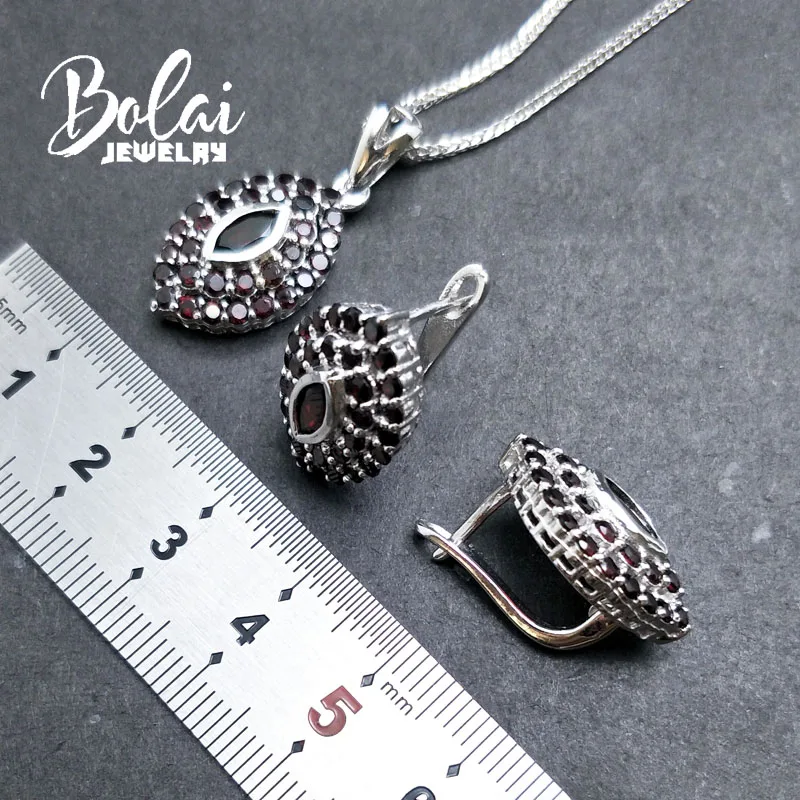 Bolaijewelry Маркиза Форма 925 пробы серебро ювелирные изделия набор натуральный