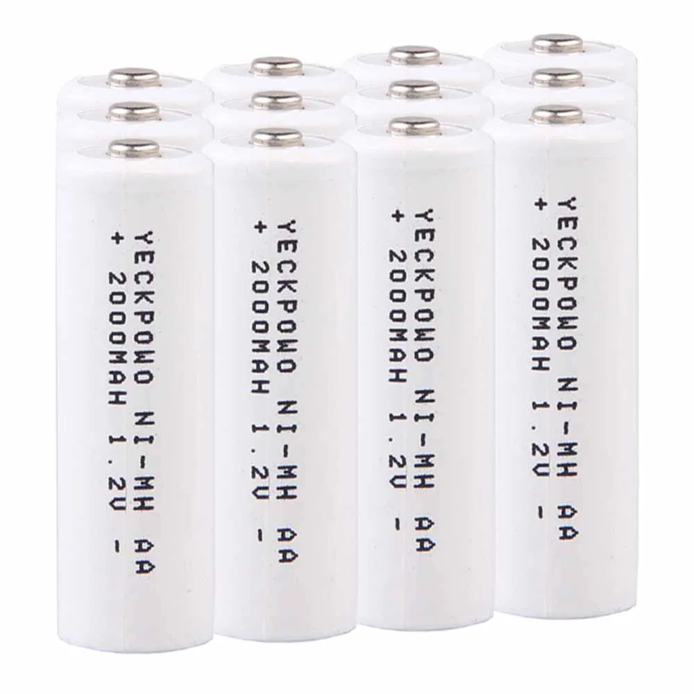 

Lowest price 12 piece AA battery 1.2v batteries rechargeable 2000mAh nimh battery for power tools akkumulator