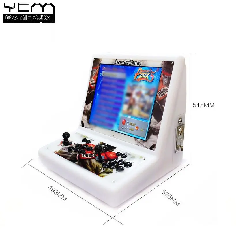 

2Player Arcade Game Machine With LCD Screen Pandora 9 1500 Games in 1 Copy Sanwa Joystick Game Machine with Coin Acceptor