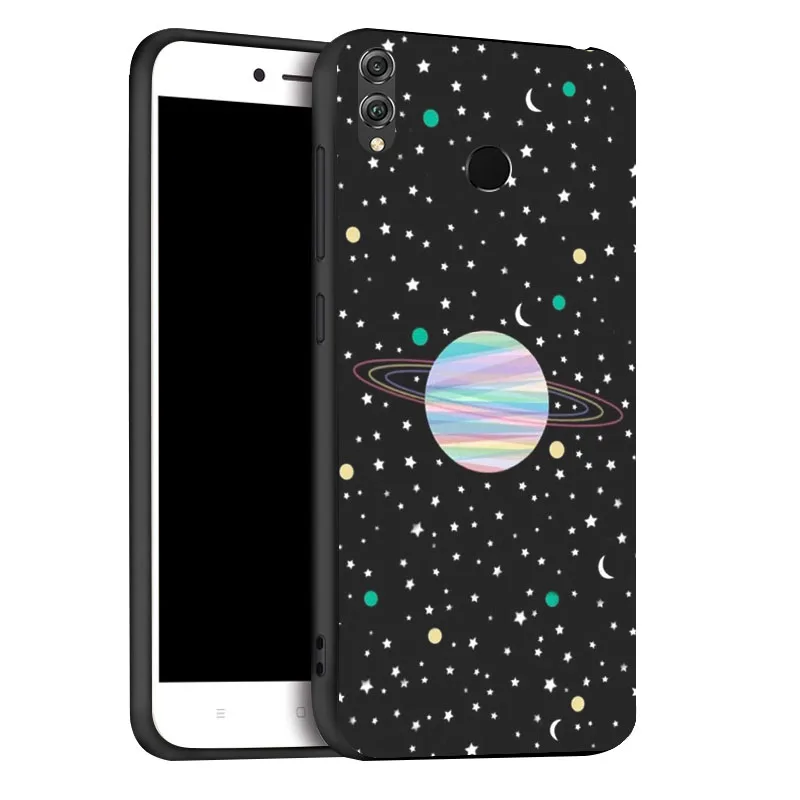 Чехол для huawei Honor 8X 8A 9 10 Lite чехол s Space Moon Astronaut, чехол для телефона huawei Honor 7C 7A Pro, чехол-бампер - Цвет: x043