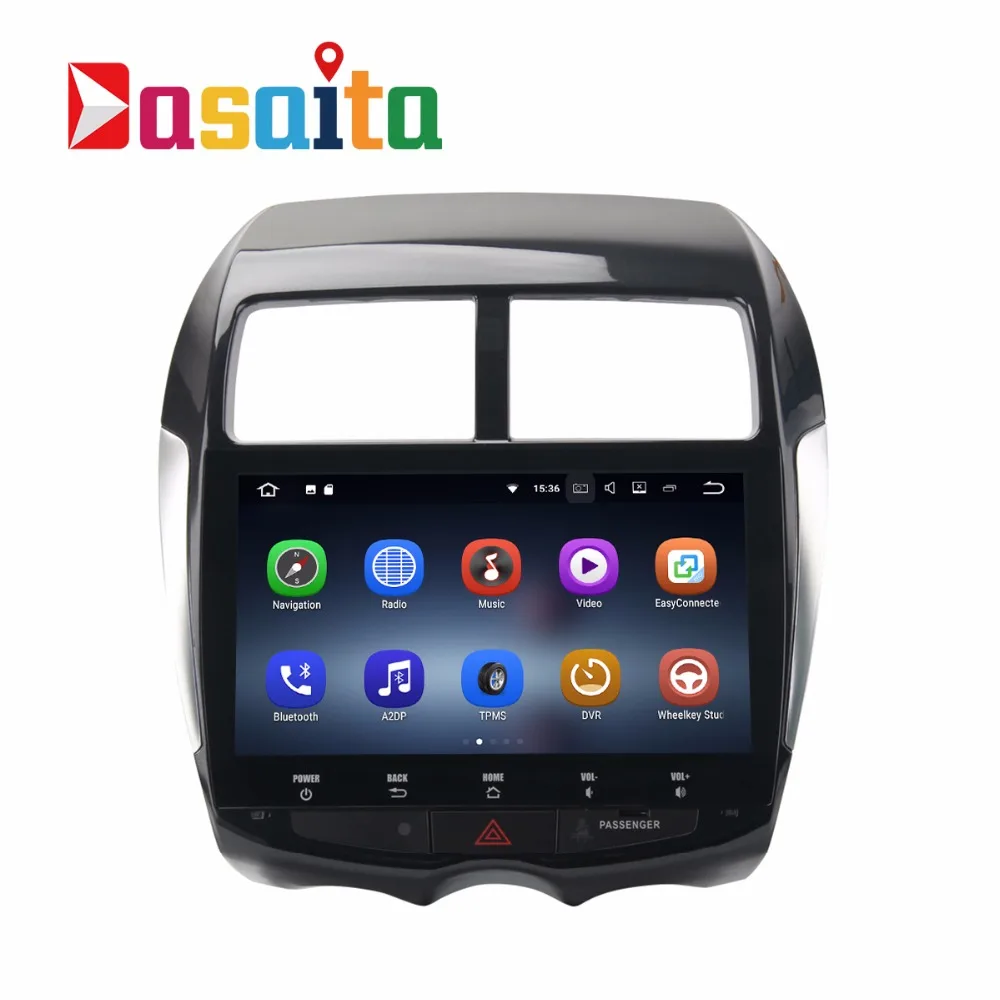 1 din Android 8 Автомобильный gps радио для Mitsubishi ASX Citroen C4 peugeot 4008 navi мультимедийный плеер