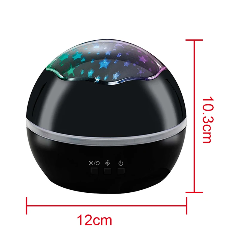 

8 Modes LED Projector Lamp Rotation Starry Star Moon Sky Projector Night Light for Children Room WWO66