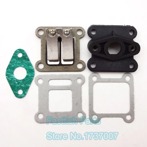 

Reed Valve + 40-6 Intake Inlet Manifold + Gaskets Manifold For 47cc 49cc Mini Moto ATV Dirt Bike Pocket Preformance