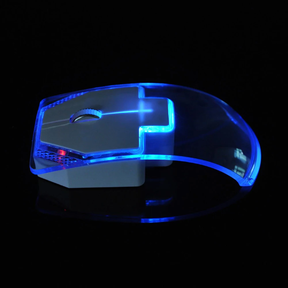 Беспроводная Бесшумная мышь креативная Новая прозрачная красочная светящаяся Подарочная беспроводная мышь для ПК компьютера ноутбука настольного компьютера