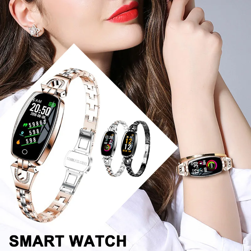 

Women Smart Watch Colored Screen Bracelet Watch Heart Rate Blood Pressure Activity Fitness Trackers KQS8