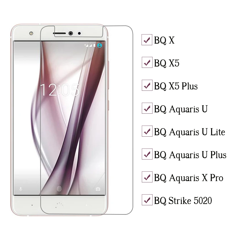 Защитная пленка для BQ Strike 5020 Aquaris X X5 U Lite Plus Pro 5X из закаленного стекла 9H Защитная пленка для экрана