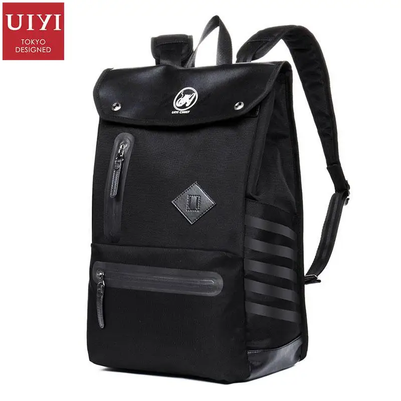 UIYI Brand Backpack Men Microfiber Polyester Teenagers Student School College Shoulder Bags Male