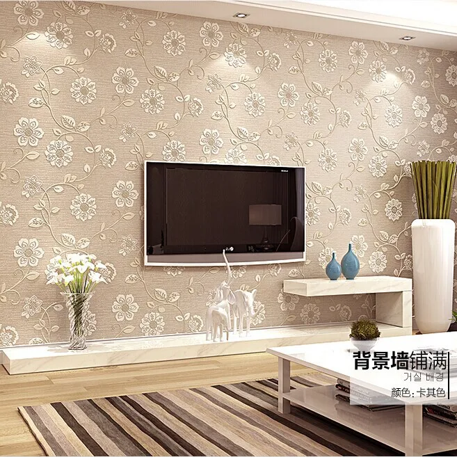 

2015 Limited Tapete Wallpapers European Damascus Wallpaper 3d Stereoscopic Thick Background Wall Paper The Living Room Bedroom