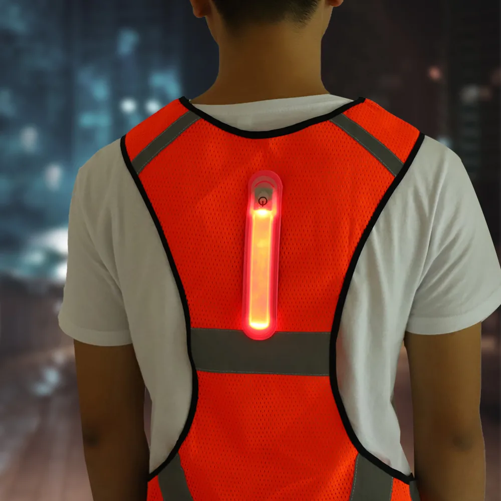 Outdoor Sports LED Fluorescent Night Cycling Vest Waterproof Breathable