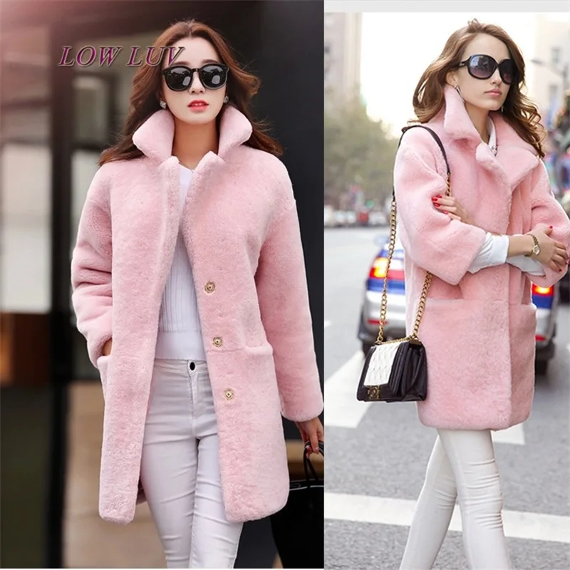 2017 Autumn and winter coat women long thickened cashmere coat ladies ...