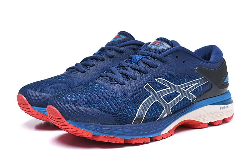 Новое поступление, оригинальная Asics Gel Kayano 25 Для мужчин, кроссовки для бега спортивная обувь; Большие европейские Размеры 40,5-45