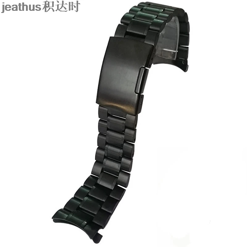 Ремешок для часов Jeathus arc edge стальной ремешок arc рот черный стальной браслет металлический ремешок 18 20 22 24 мм ремешок для часов casio seiko ect