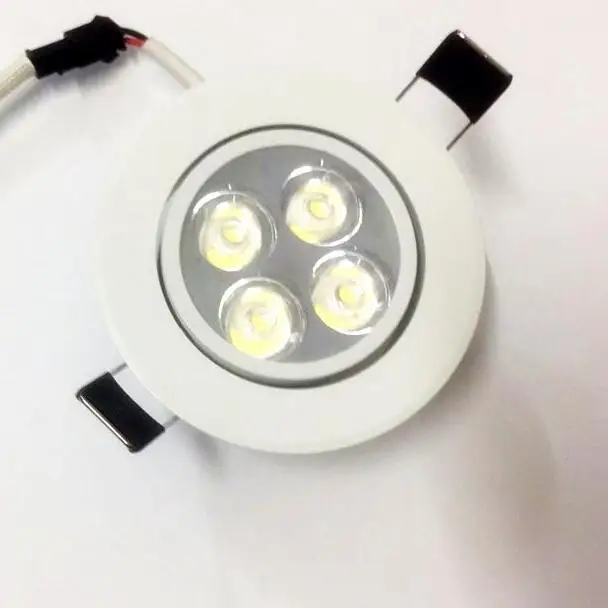 

Dimmable 12 W Ceiling led ceiling light 4 x 3 W white body hidden light 110 V 220 V for lighting homes