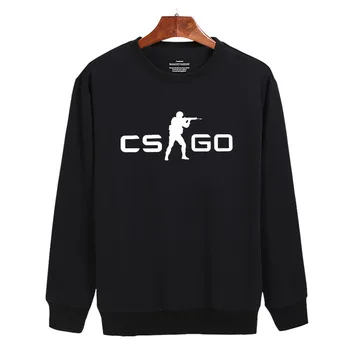 CS GO Black/Gray Mens Hoodies and Sweatshirts 2016 with Cotton Men Print Harajuku Sweatshirts in Incridible Quality 3XL