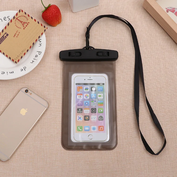 5.7inch Waterproof Bag Mobile Phone Pouch Underwater Dry Case Cover For