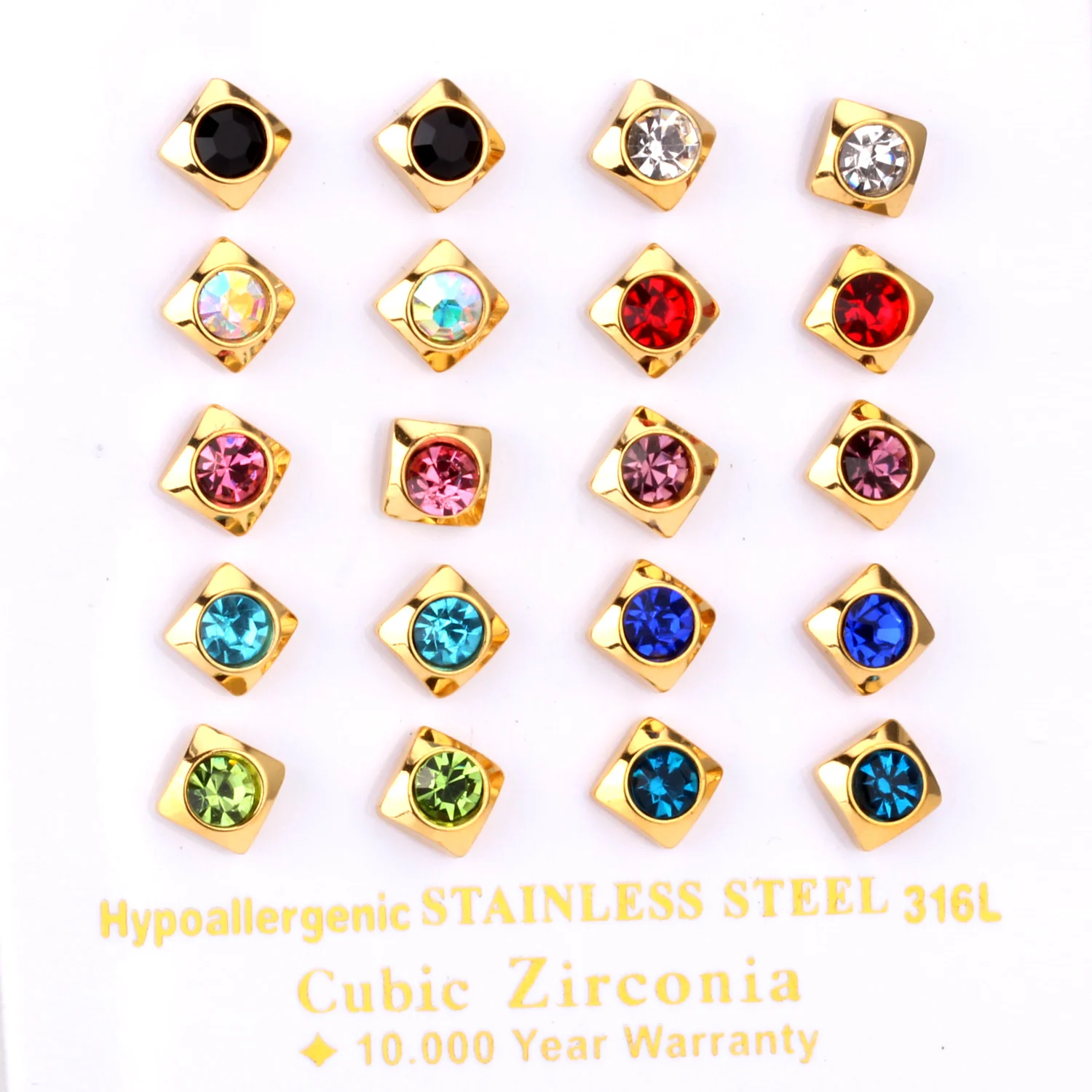 Buy Wholesale Earring One Pack Mixed Color Stud
