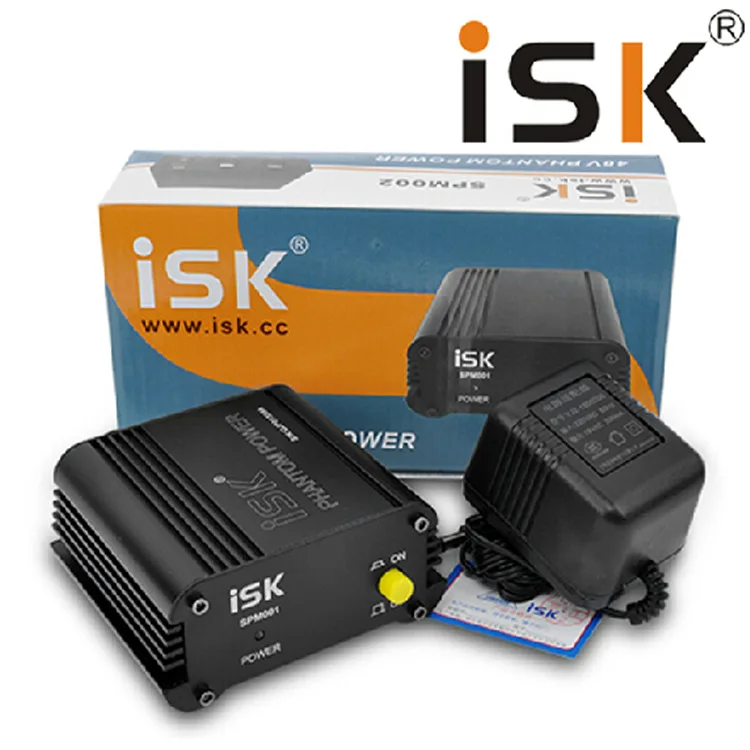 Оригинальная модель ISK SPM 001/ISK SPM001 фантомное питание 48 В для конденсаторного