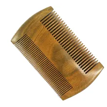 Натуральное зеленое сандаловое дерево супер частые зубцы деревянные расчески без статического кармана для причесывания и укладки волос Инструмент-15