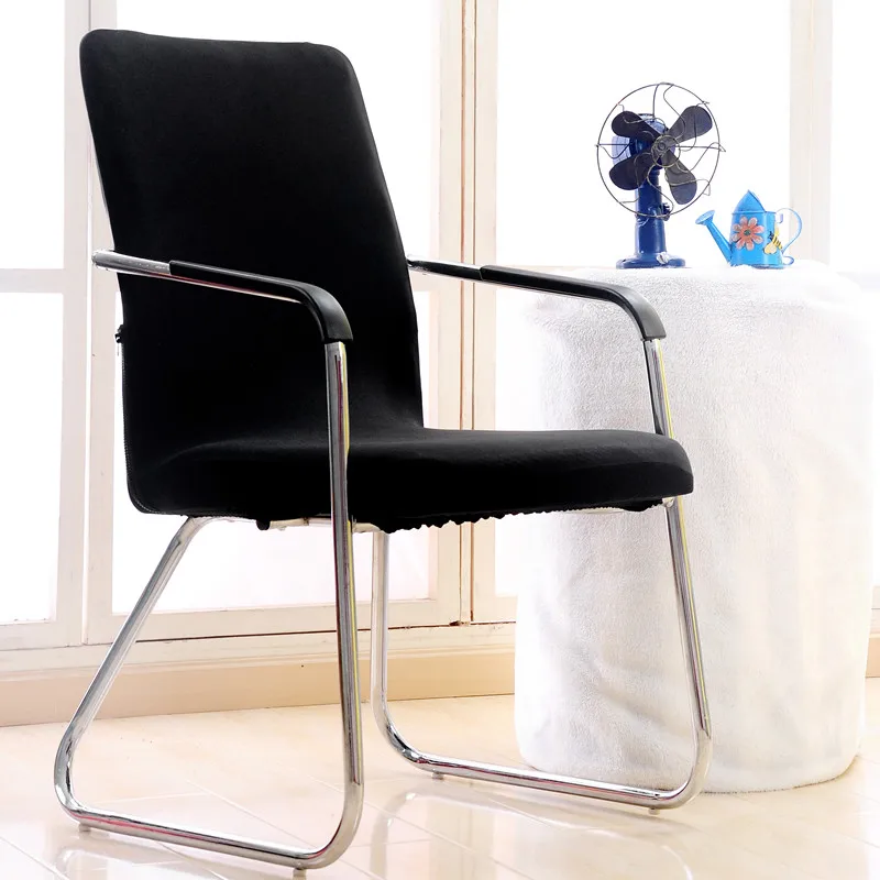 Современный спандекс чехол на компьютерное кресло из полиэстера и эластичной ткани чехол для офисных стульев 7 цветов 3 размера легко моющийся съемный - Цвет: 10