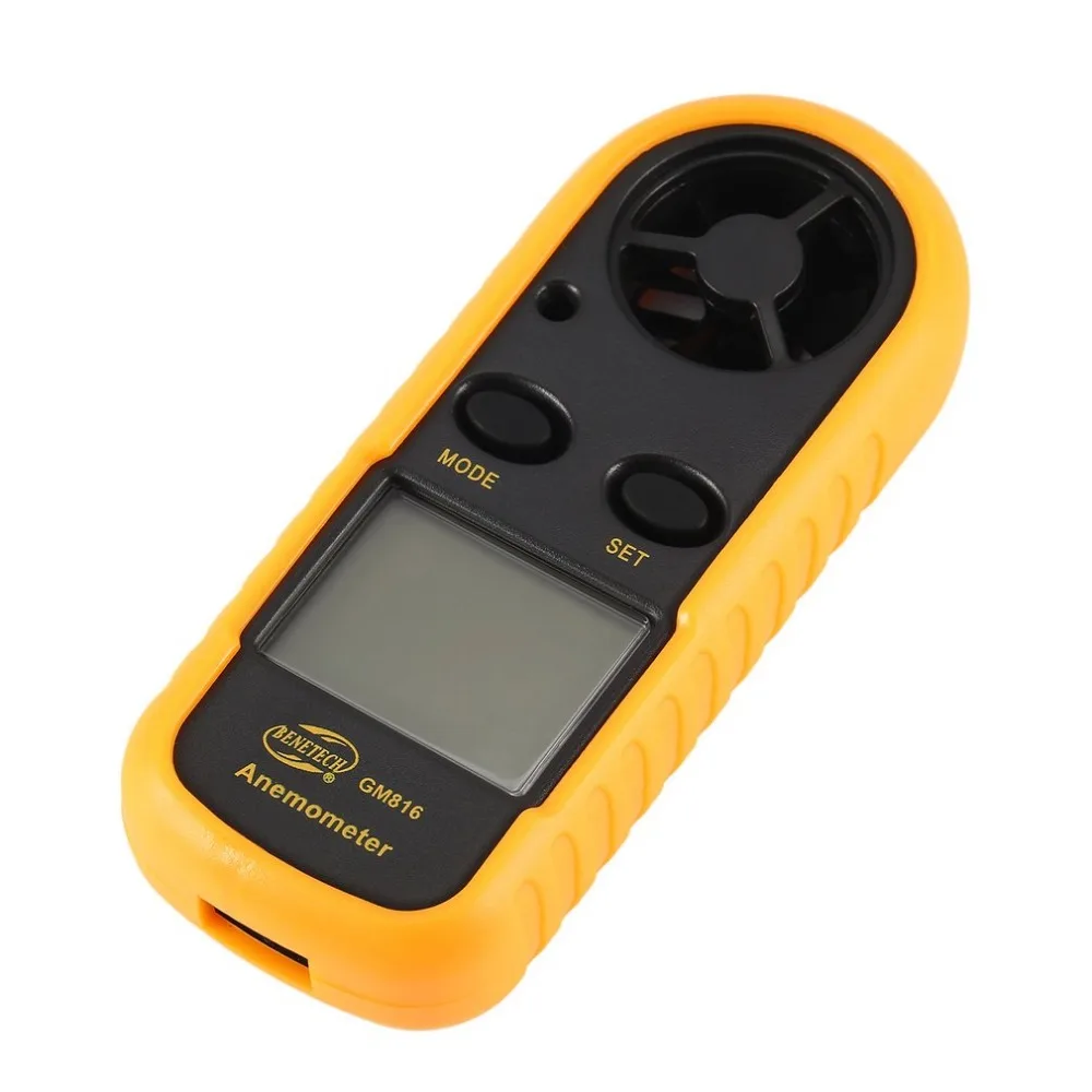

BENETECH GM816 Digital Anemometer Thermometer Wind Speed Air Velocity Airflow Temperature Gauge Windmeter with LCD Backlight