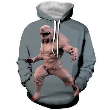 

YX GIRL 3D Print Funny Christmas Mens Hoodies Sweatshirt With Hat Pocket Men Autumn Spring Tracksuit Pullover Dropshipping
