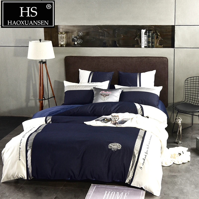 TC 200 100/% Egyptian Cotton Stain Stripe Duvet Quilt Cover With Pillow Cases