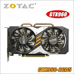 ZOTAC Видеокарта GTX 960 2 ГБ 128Bit GDDR5 GM206 Графика карты GPU PCI-E для NVIDIA GeForce GTX960 2 г 1050ti 750 1050 ti gtx750