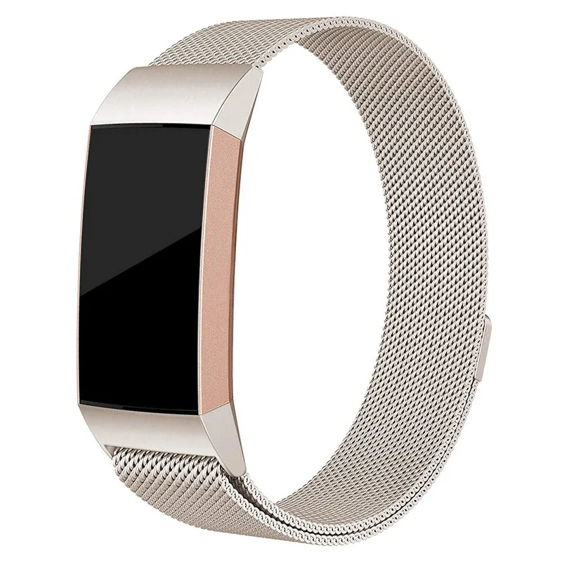 ASHEI Milanese Loop ремешок для Fitbit Charge 3& Charge 3 SE полосы из нержавеющей стали магнитный ремешок с магнитным замком для женщин и мужчин