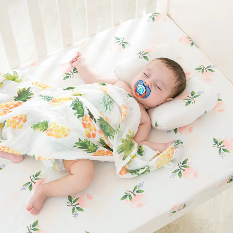 Мягкие большие хлопковая муслиновая пеленка квадраты одеяло младенческой обёрточная бумага для ребенка 120x120 см