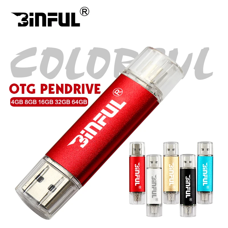 

Colorful Pendrive 16GB USB 2.0 OTG pen drive 4GB 8GB metal usb Flash drive 32GB 64GB flash usb memory stick for phone/tablets