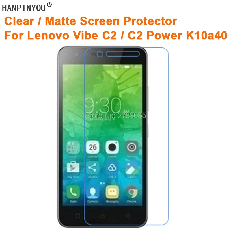 

For Lenovo Vibe C2 / C2 Power K10a40 Clear Glossy /Anti-Glare Matte Screen Protector Protective Film Guard (Not Tempered Glass)