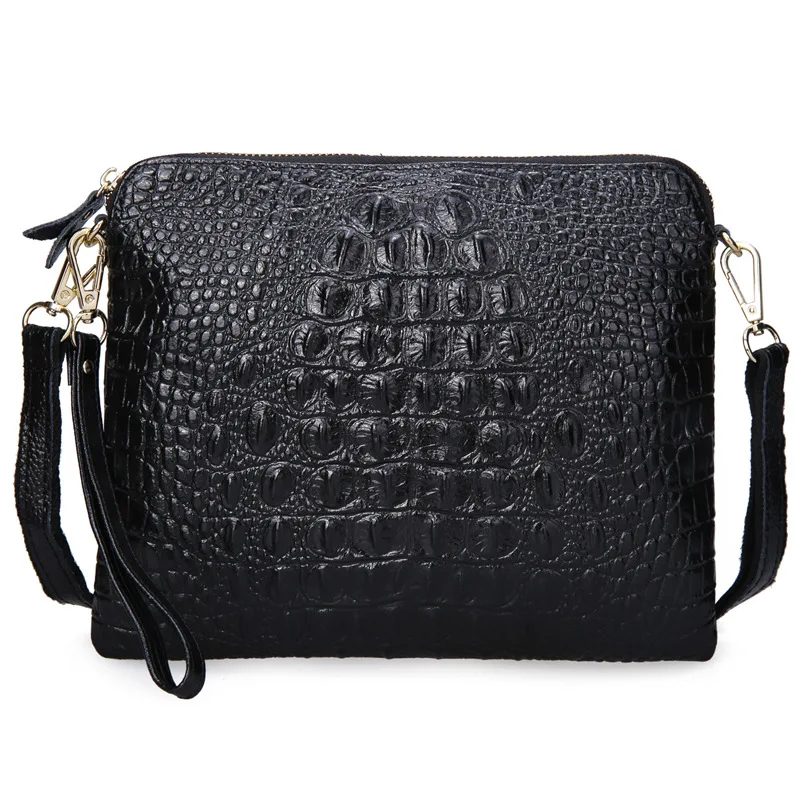 Винтаж Женщин Сумка Кожа Конверт Крокодила модель Сумки Crossbody | Багаж и сумки