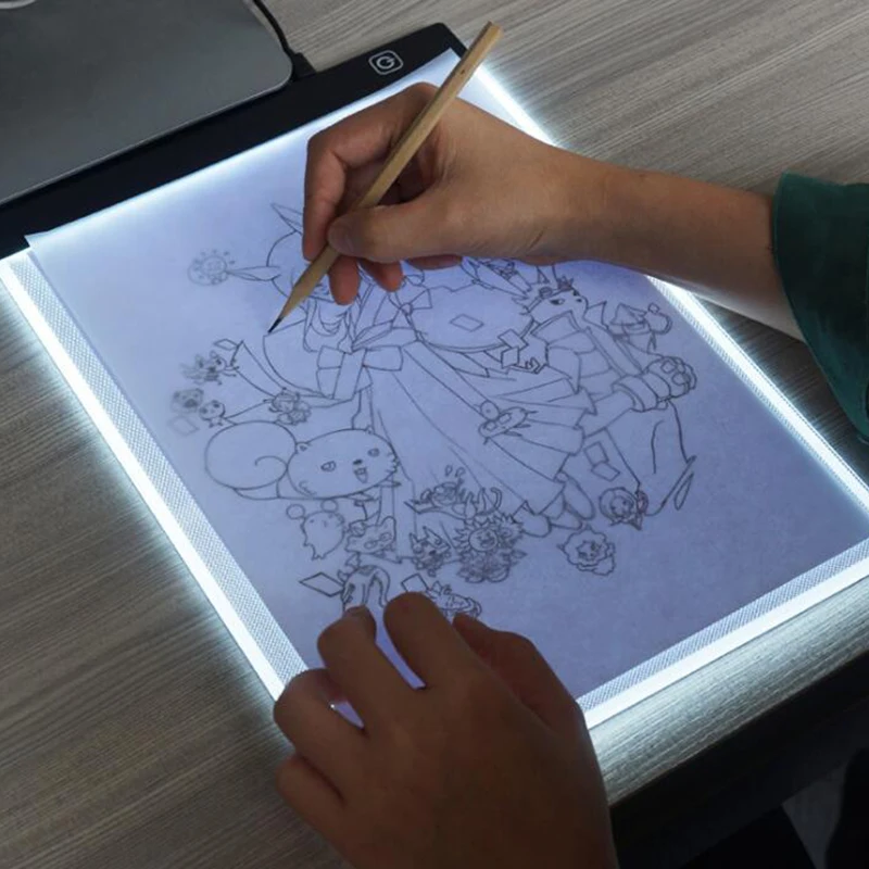 Цифровые планшеты A4 LED Диммируемый лайтпад Алмазный коврик для рисования