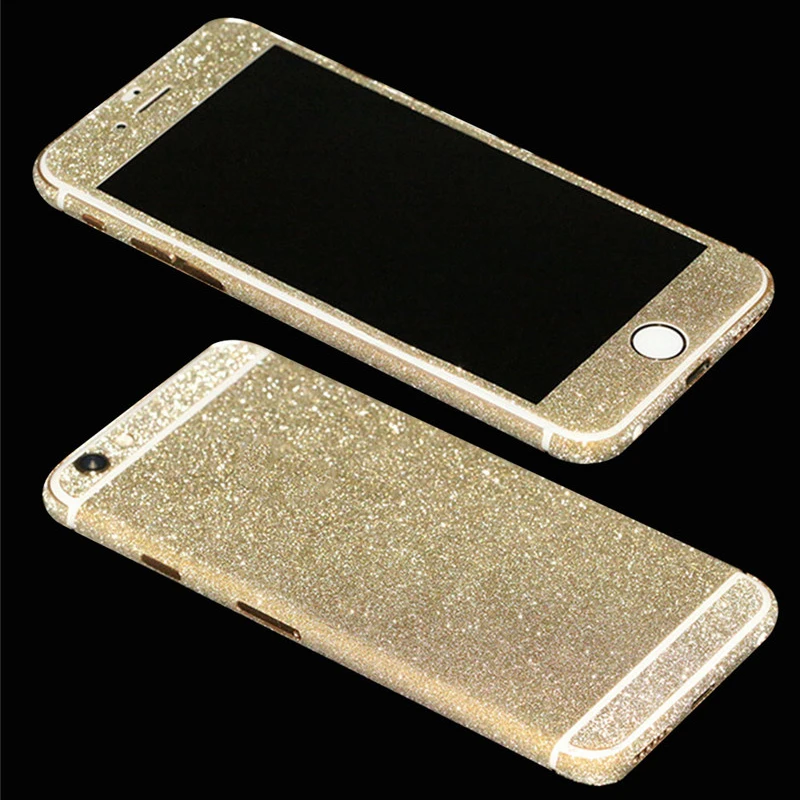 

BALMORA 360 Giltter Skin Sticker For iPhone 6 7 8 X phone screen protector For iPhone 6 7 8 plus Full cover Body Decal Skin Wrap