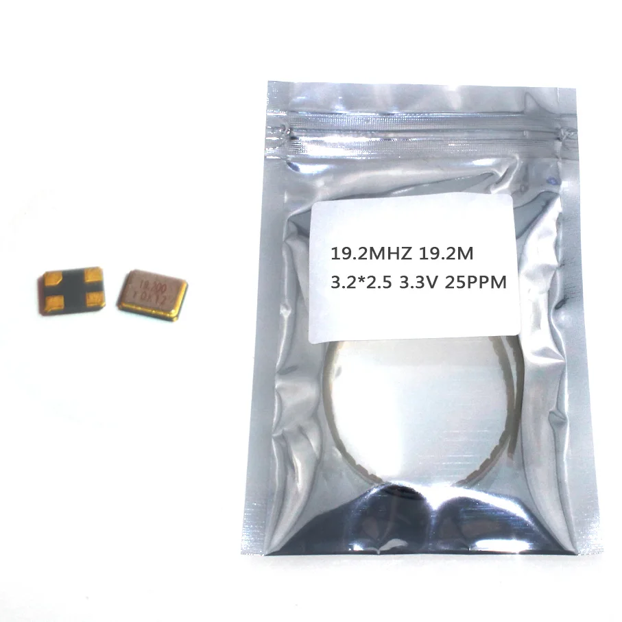 10pcs SMD 3225 active crystal oscillator OSC 19.2MHZ 19.2M 3.2*2.5 3.3V 25PPM | Электронные компоненты и