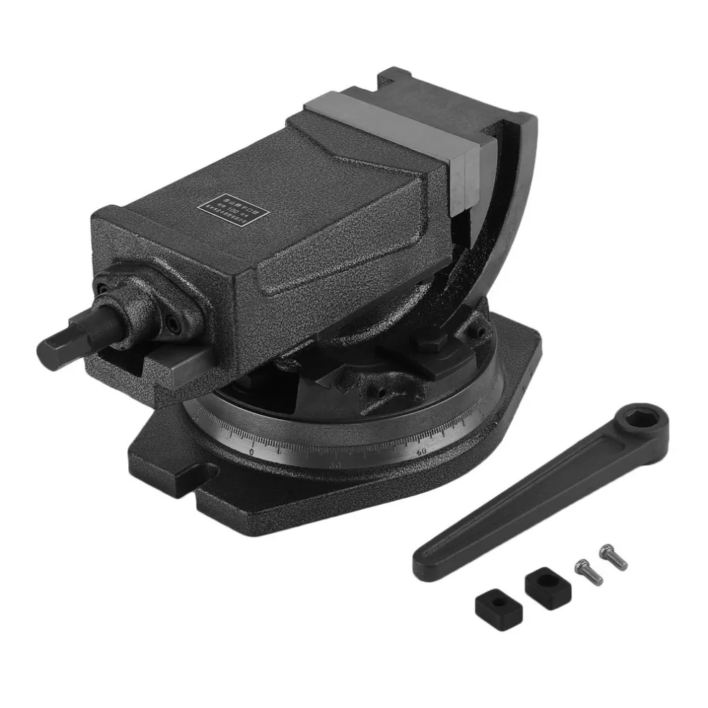 

Precision 4 Inches 100mm Tiltable Rotatable Swivel Machine Vise Drilling And Milling Bench Drill Machines Vises professional