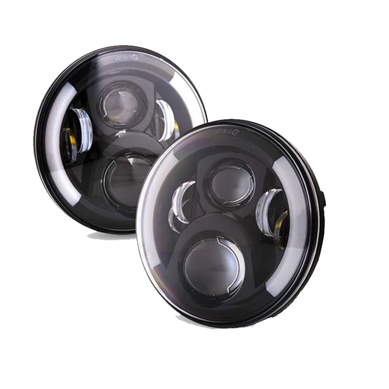 For Lada Niva 7 inch Led Headlight HiLow Beam Light Halo Angle Eyes DRL HeadLamp For Jeep Wrangler off Road 4x4 Suzuki Samural未标题-7