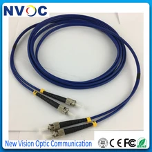 ST-ST 3 м бронированный кабель волоконный перемычка, одномодовый, дуплексный, ПВХ, ST/UPC-ST/UPC SM DX 3 мм бронированный волоконный патч-корд