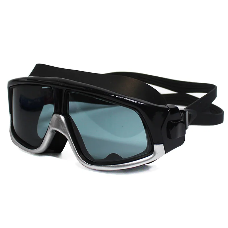 Профессиональные удобные силиконовые Плавание очки в большой оправе Водонепроницаемый Анти-туман УФ для Для мужчин Для женщин очки для плавания Очки