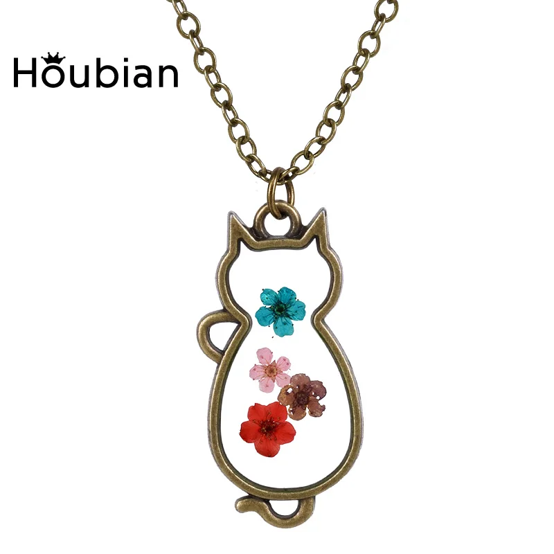 Houbian DIY Подвески подвески в виде животных кошек ожерелье для девочек образец
