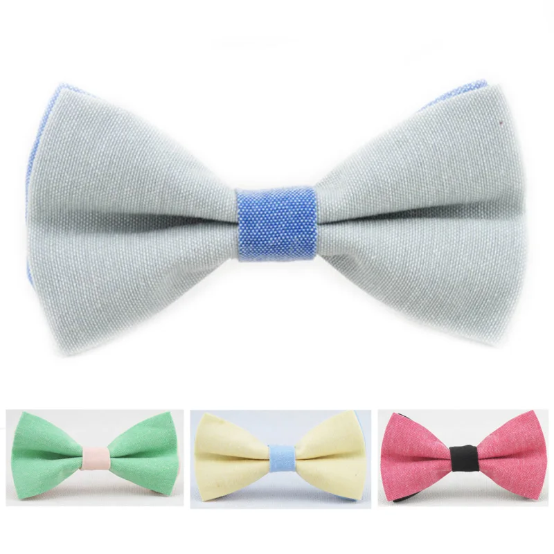 Fashion Double Color Kids Bow Tie Cute Baby Bowtie flower Girl