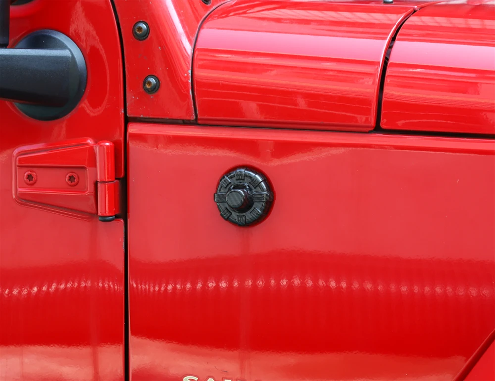 Автомобильная внешняя боковая антенна декоративная накладка для Jeep Wrangler 2007- наклейки красный/серебристый/черный/углеродное волокно аксессуары