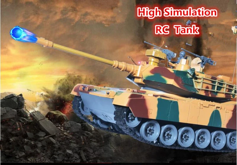 50 см Большой размер Америка M1A2 2,4 г дистанционное управление Танк 1:18 RC боевой танк пули Запуск гусеничный пистолет ствол на 320 градусов вращающийся танк