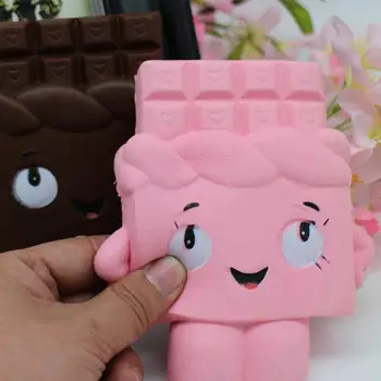 

13cm Novelty Chocolate Boy Girl Squeeze Soft Slow Rising Scented Gift Fun Toy Mobile Phone Strapes 2 Colors