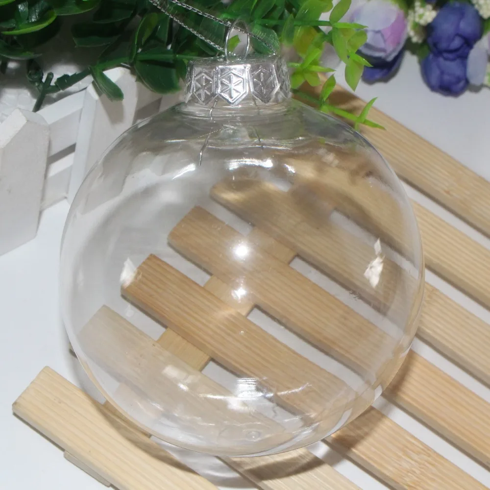 Unids/pack Navidad 6 2018 diseño romántico Navidad decoraciones bola transparente puede abrir plástico Navidad adorno claro Unids/pack Navidad 6 2018 diseño romántico Navidad decoraciones bola transparente puede abrir plástico Navidad adorno claro