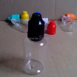 1000 шт. PET Clear E-liquid пластиковая бутылка с защитой от детей кепки Глаз падение 30 мл бутылка для E Liquid пустой флакон-капельница