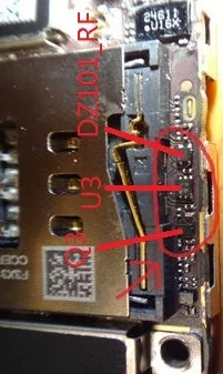 

30sets/lot (90PCS ) For iPhone 5 5G Q3 U3 home button IC DZ101-RF DZ101_RFSIM control IC chip on motherboard board fix part