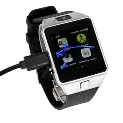 DZ09 нескольких языков SIM/TF Bluetooth Smart Часы Smartwatch 1,56 дюймов Экран наручные часы телефон Коврики для Android для мобильных телефонов