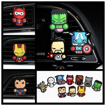 

Cartoon Batman Car Air Freshener Car Styling Cool Perfume Avengers Marvel Style Air Conditioning Vent Perfume Car Accessories